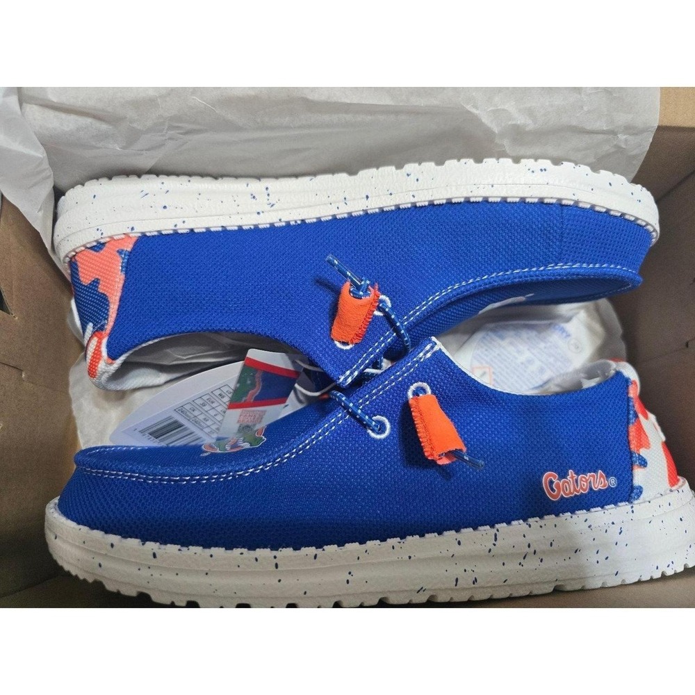 HEYDUDE Wendy Florida Gators Women's Size 8 Varsity Blue/Orange Camo NIB